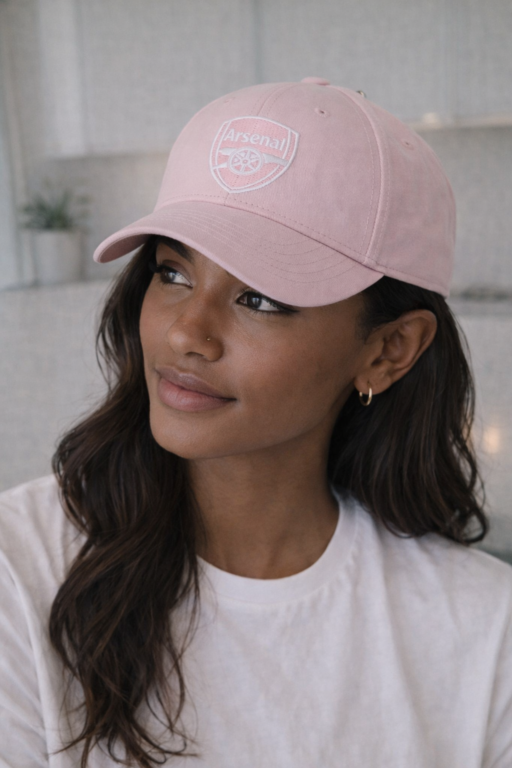 Arsenal Pink Crest Baseball Cap