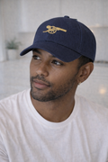 Arsenal Navy Baseball Cap Gold Cannon