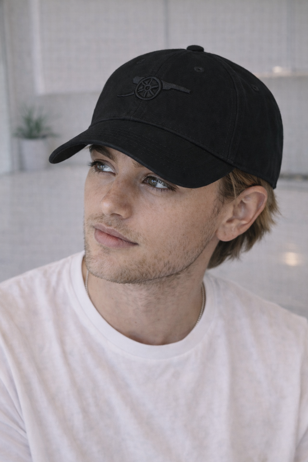Arsenal Black Monochrome Cannon Baseball Cap