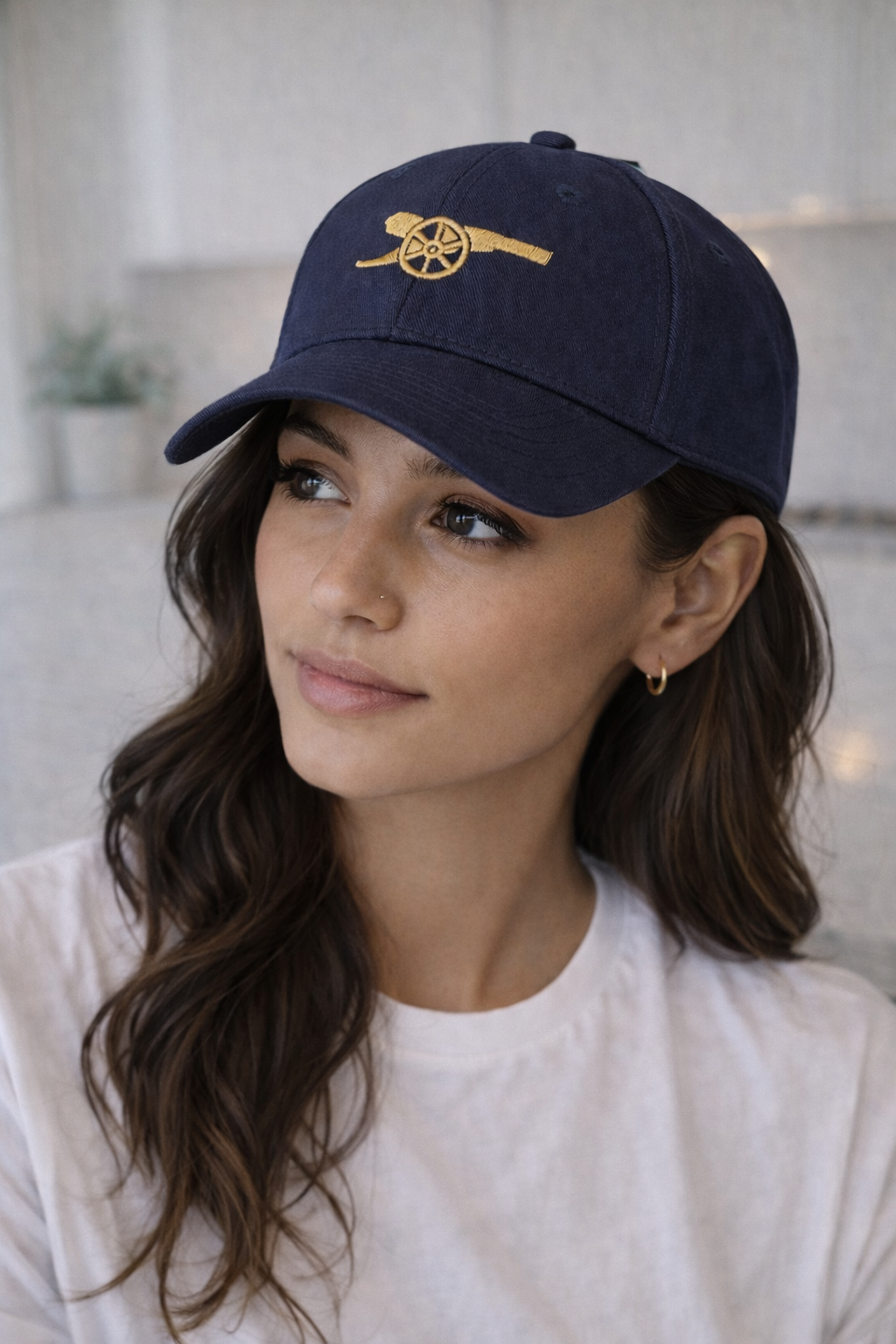 Arsenal Navy Baseball Cap Gold Cannon