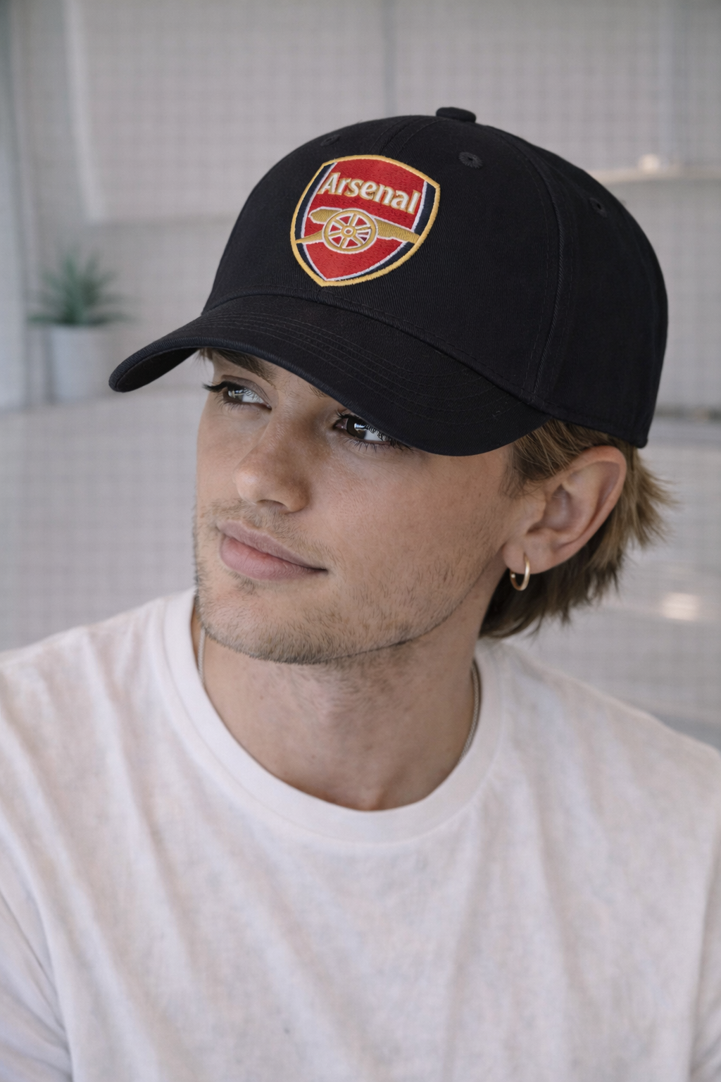 Arsenal Black Crest Baseball Cap
