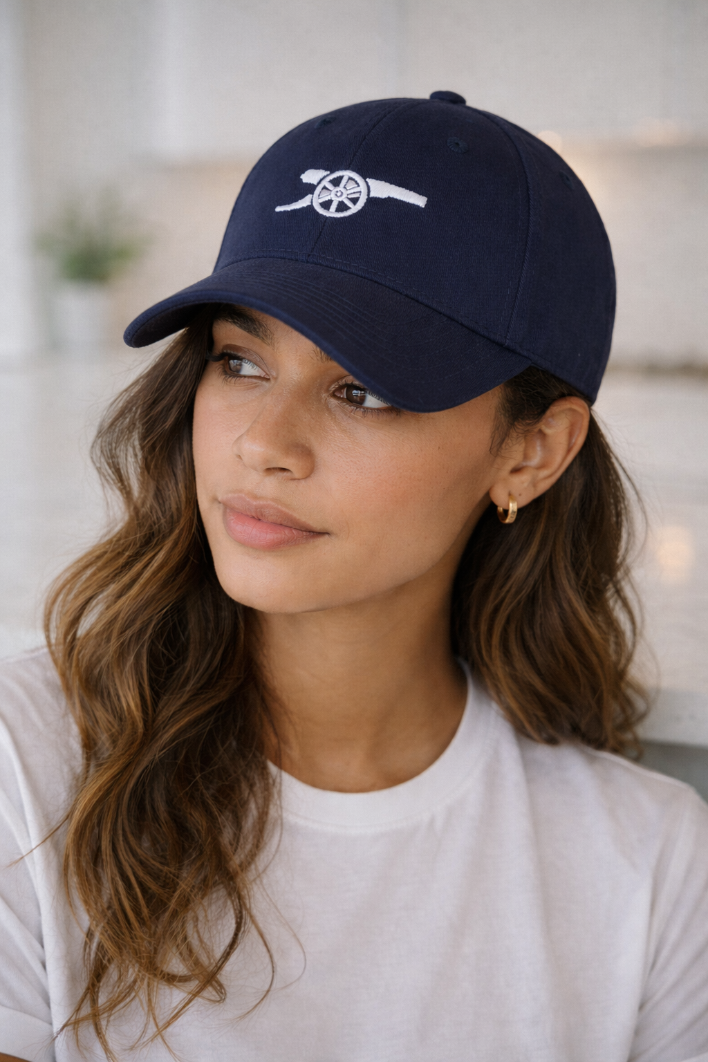 Arsenal Navy Baseball Cap White Cannon