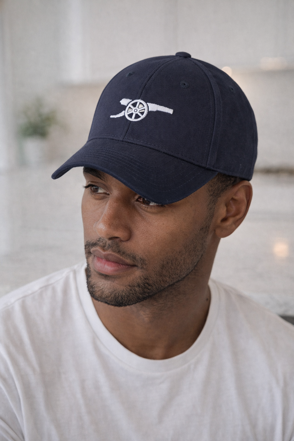 Arsenal Navy Baseball Cap White Cannon