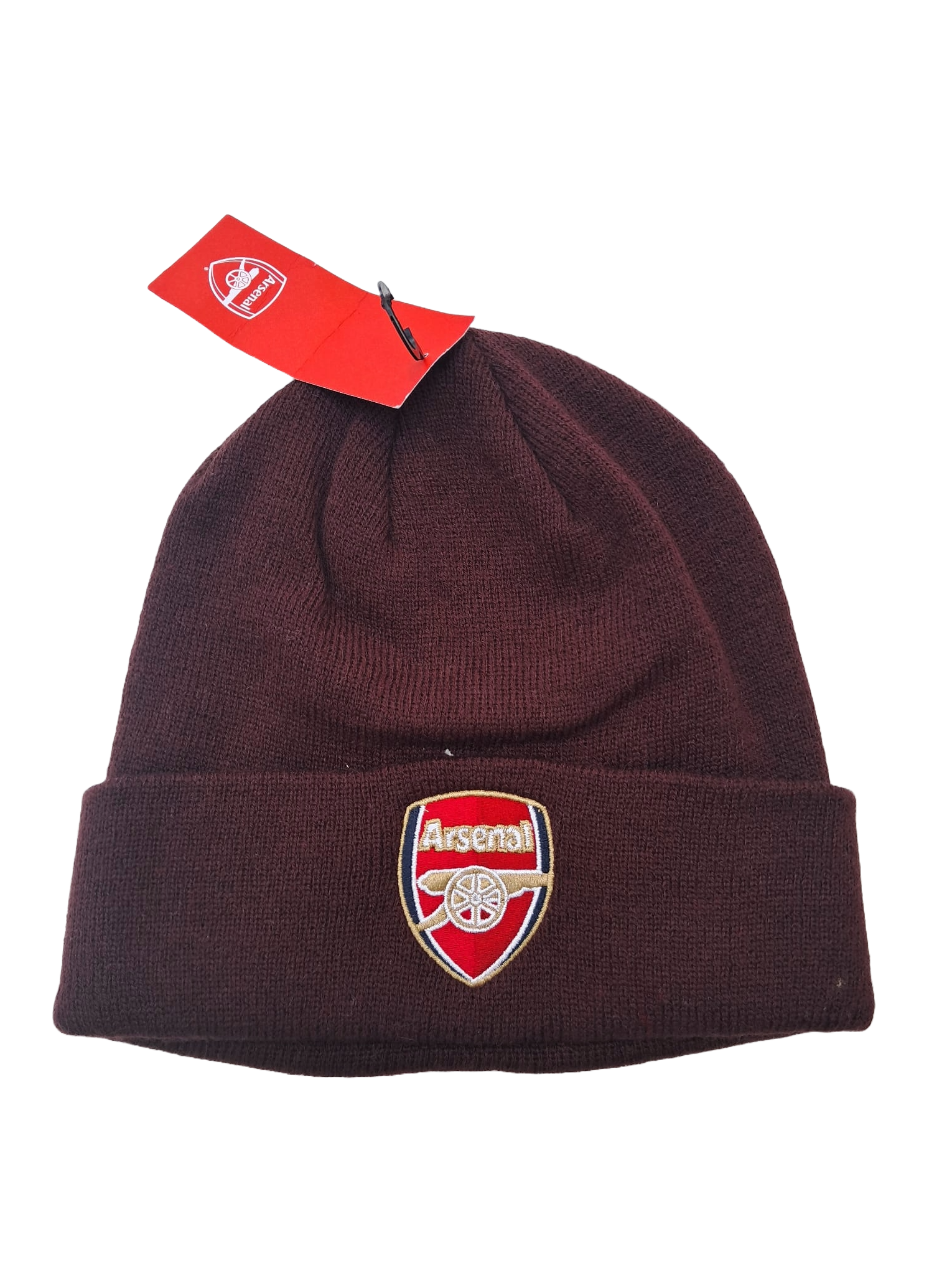 Arsenal Brown Crest Beanie