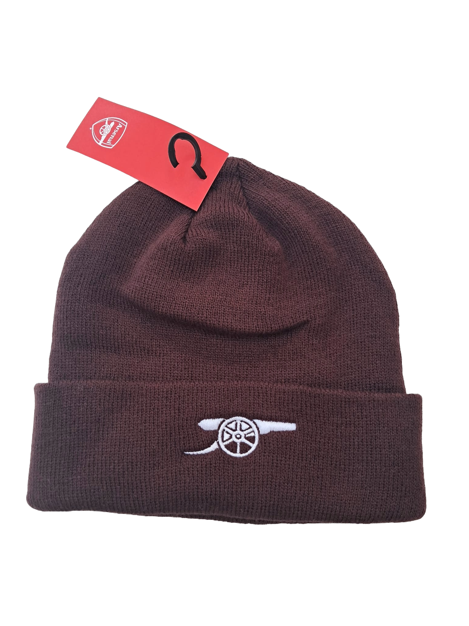 Arsenal Burgundy Beanie White Cannon
