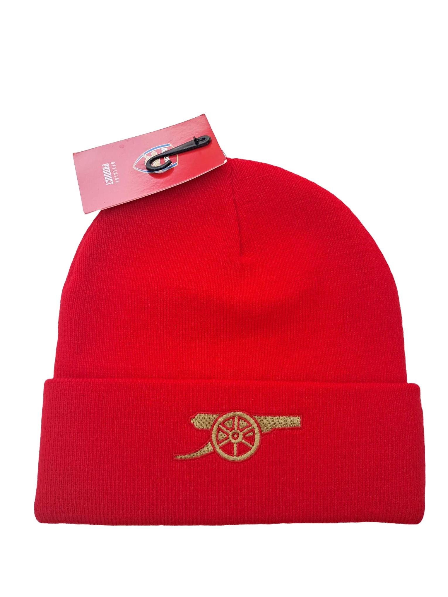 Arsenal Red Beanie Gold Cannon