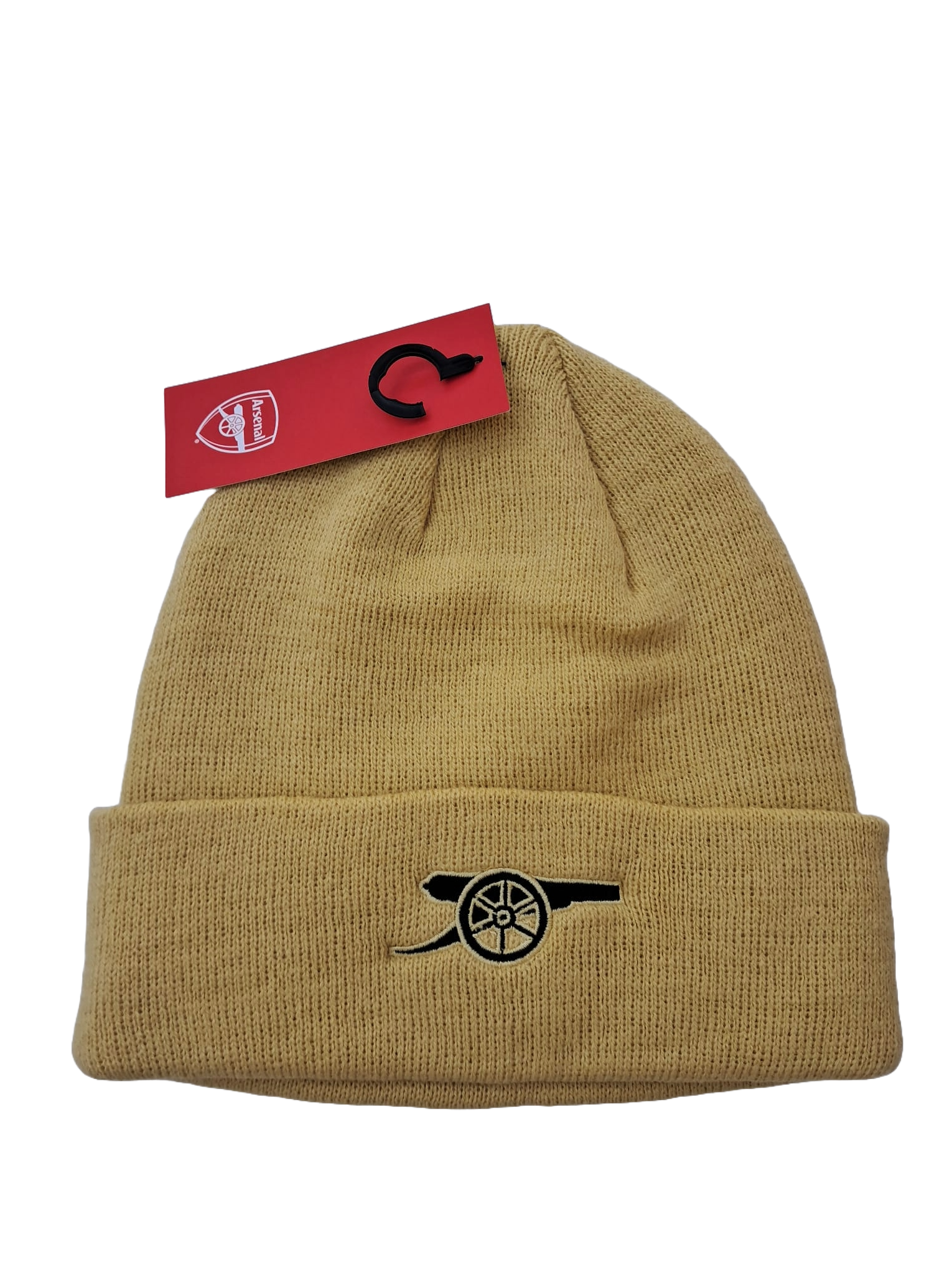 Arsenal Mustard Beanie Black Cannon