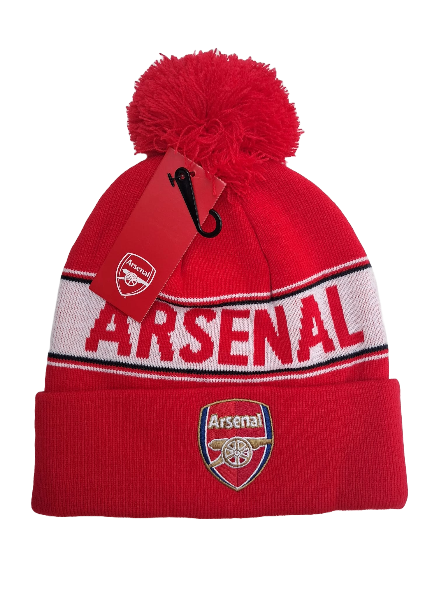 Arsenal Red Word-Mark Bobble Hat