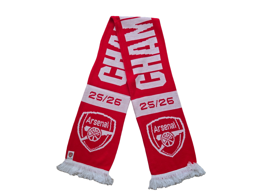 Official Red Arsenal Champions Scarf