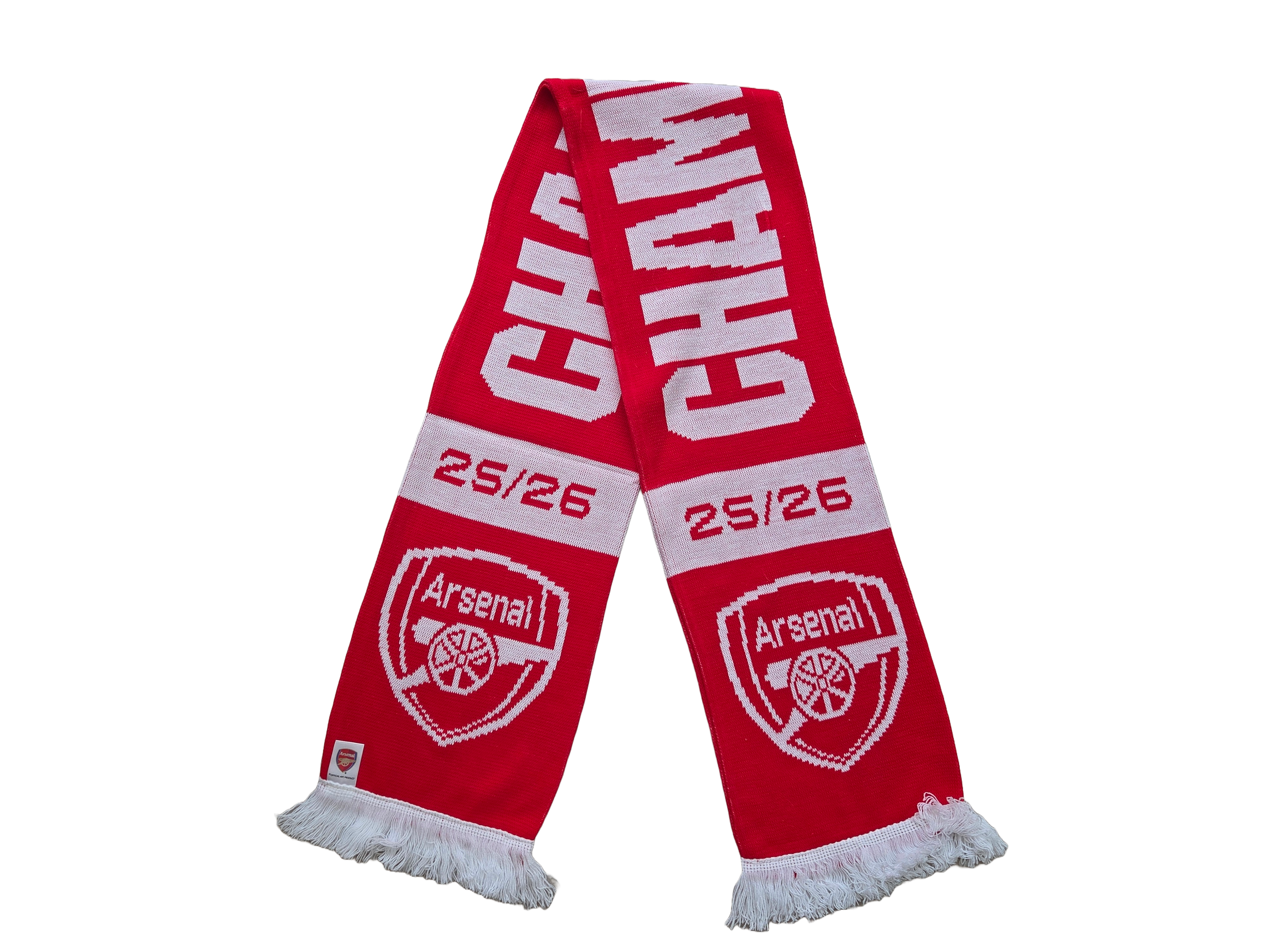 Official Red Arsenal Champions Scarf