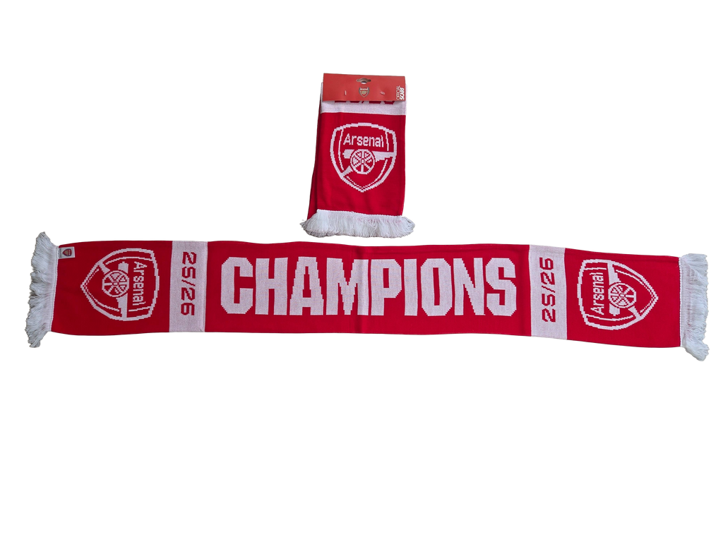 Official Red Arsenal Champions Scarf