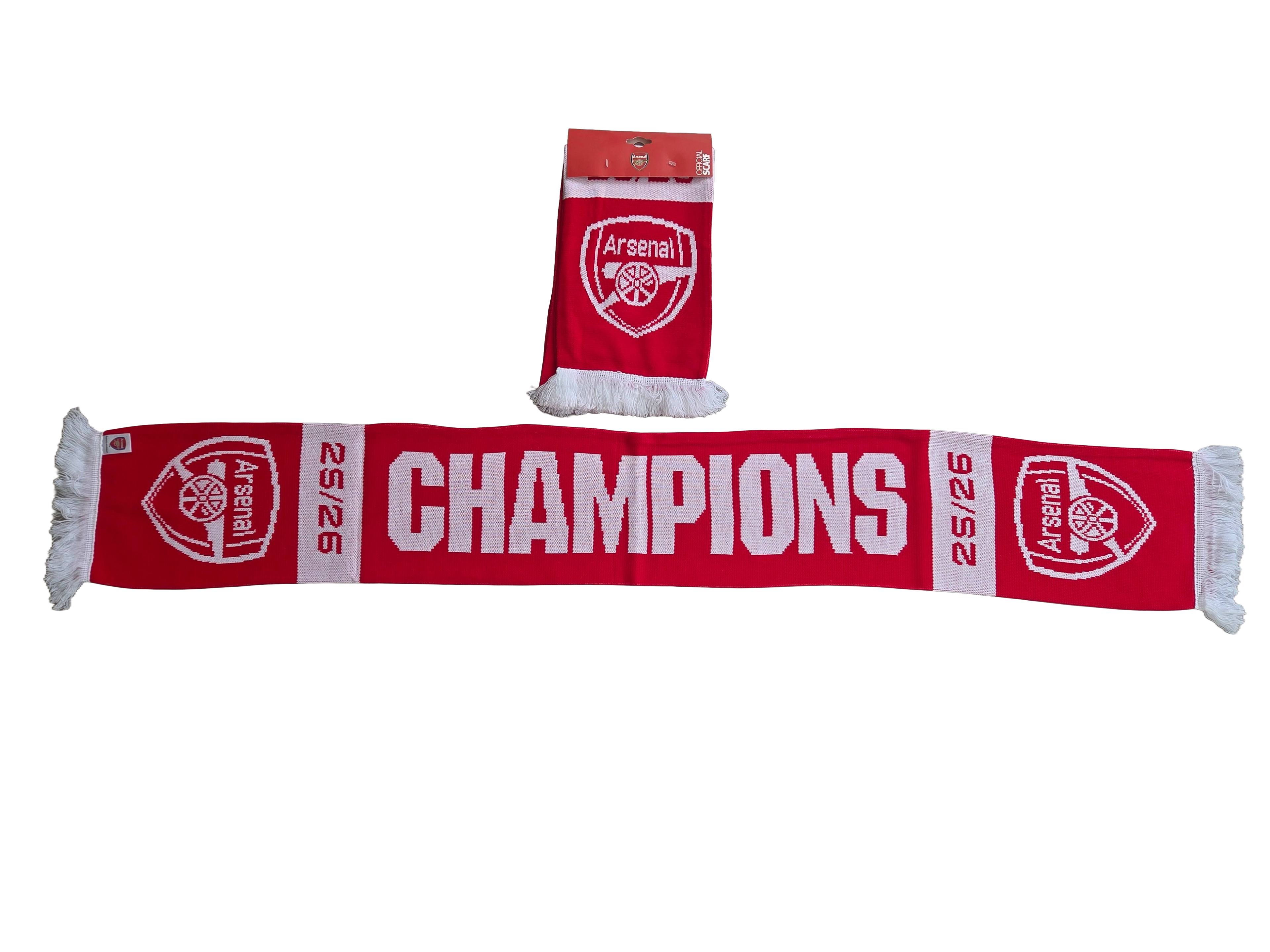 Official Red Arsenal Champions Scarf