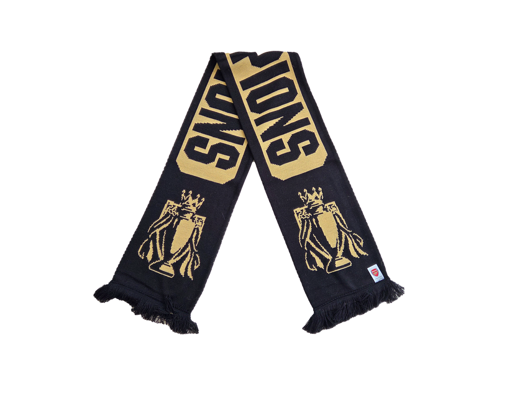 Official Black Arsenal Champions Scarf