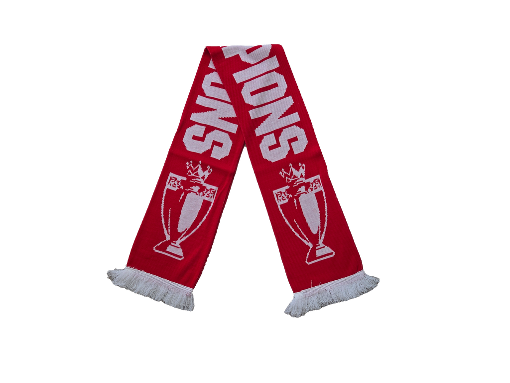 Official Red Trophy Champions Scarf