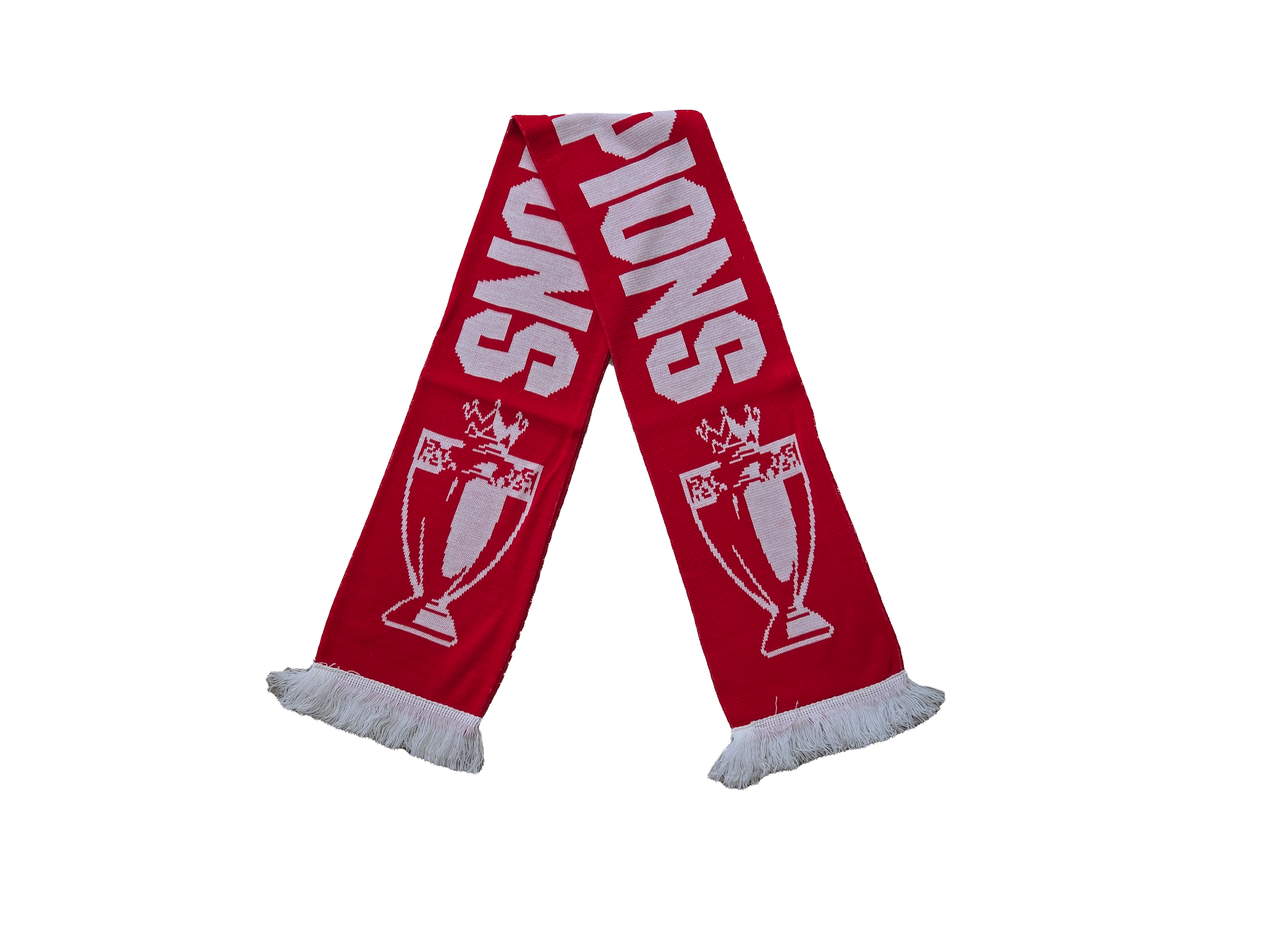 Official Red Trophy Champions Scarf